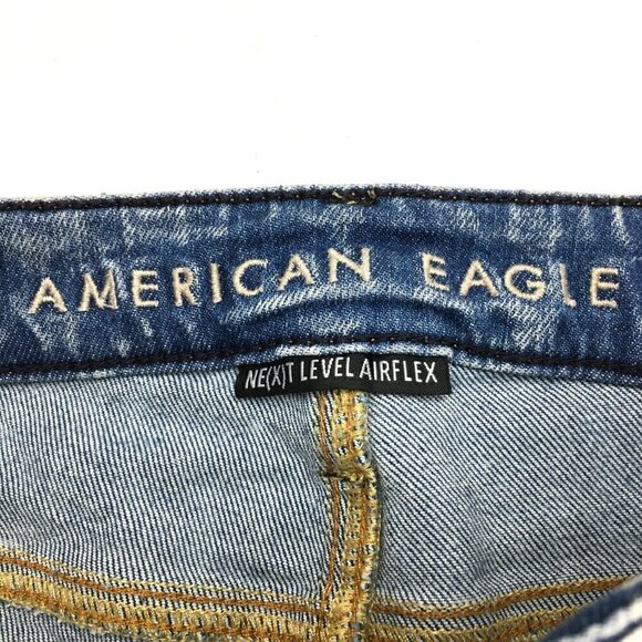 American Eagle Men's Jeans Next Level Airflex Skinny Distressed Light Wash 28x28 - Picture 7 of 13